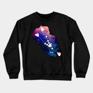 Star Signs and Birth Stones - Taurus in Rose Quartz Crewneck Sweatshirt